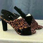 Diane Von Furstenberg  Suede & Leather Slingback Sandals Photo 2