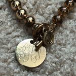 Women’s vintage gold tone beaded ball charm bracelet one size‎ stretches Photo 2