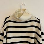 We Wore What  Striped Turtle Neck in Ecru & Black Photo 4