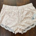 Forever 21 short knit blush lace, lined short, size M, NWT Photo 0