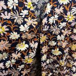 Madewell Floral Kimono Jacket Open Front Sz Large Muticolor 3/4 Sleeve Photo 3