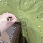 Gap NWT  Women's Straight Leg Khaki High Rise‎ Splatter Pants Oak Moss Size 6 Photo 8