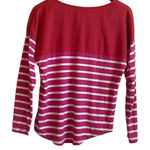 Tommy Hilfiger  Women‎ Top M Red Pink Multi Print Coastal Casual Preppy Travel Photo 0