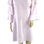 Amanda Uprichard  REVOLVE Pink Tiered Sleeve Short Dress L Photo 6