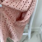 Mustard Seed Vici Blush Pink Eyelette Ruffle Sleeved Romper Size Small Photo 10