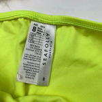 Seafolly  Australia Bikini Bottom Neon Yellow 4 Chevron Swim Swimsuit Photo 5