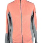 Tek Gear Fleece Zip Up Jacket Pink Gray Size Large Photo 6