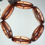 Lot of 3 Silver Tone Glass Beads Plastic Beaded Stretchy Bracelets Photo 5