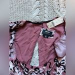 Anthropologie  Maeve pink velvet bow mini dress NWT Xs Photo 1