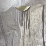 Poetry Linen Light Grey Short Sleeve Blouse Top Size US 6 Photo 11