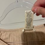 Max Studio ribbed A-line knit sweater with long balloon sleeves tan size large Photo 4