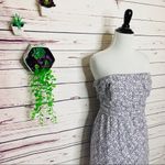 J.Crew  Blue & White Floral Strapless Mini Dress Size 6 Small Photo 3