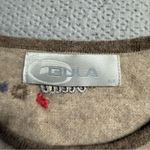 Bula Women’s Vintage Sweater Brown Beige Lambswool & Angora blend Crewneck Small Photo 2