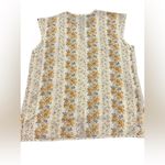 Vintage floral sleeveless full zip shirt measurements in pictures Size undefined Photo 5