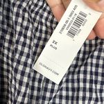 Old Navy Off The Shoulder Waist Define Gingham Midi Dress Women’s Plus Sz 3X Photo 4