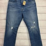 Levi's  501 Jeans Womens 32 X 26 Cropped Straight Leg High Rise Distressed Photo 0
