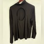 Eloquii  black long sleeve turtleneck top open cutout back black size 22/24 NWT Photo 1