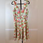 K Studio Floral Dress Fit & Flare Sundress Knee Length Feminine Romantic Dainty Pink Size 12 Photo 1