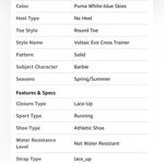 Puma Women’s Voltaic Evo Cross Trainer Sneakers White Size 10 Photo 12