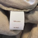 J Jill Tan Linen Slim Crop‎ Pure Jill Pant Size Small Photo 6