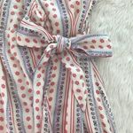 The Jetset Diaries Mini Wrap Dress Floral Print Spaghetti Strap Cream Medium New Photo 7