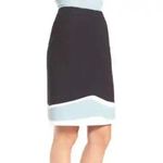 Hugo Boss NWT VIDINA Pencil Skirt Black White Blue Colorblock Size 4 New $248 Photo 9