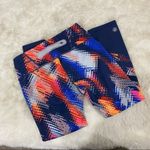 Athleta Abstract Print Capri Crop Leggings Size XS Multicolor High Rise Stretch Photo 3