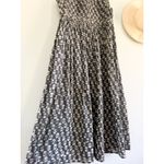 DÔEN | DOEN | Tulsi Dress Black White Midi Floral | Sz Medium Photo 3