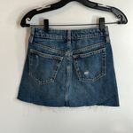 We The Free Harvey Distressed Denim Mini Skirt Photo 3