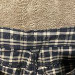 American Eagle  Pants Womens 4 XLong Plaid Black Tan High Rise Straight Leg Grung Photo 4