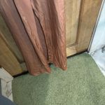 Azazie  women’s orange Maxi Dress sleeves size A8‎ Photo 2