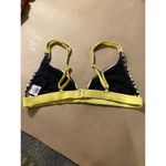 Mossimo Stripe Triangle Bikini Top Large Swimsuit Swim Yellow Black Size undefined Photo 3