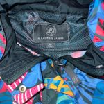 Lauren James Lauren‎ James Anorak Jacket Pullover RN91497 Windbreaker Tropical Print Size M Photo 2