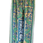ZARA  Printed Satin Wide Leg High Waist Pants Size Large Drawstring Photo 0