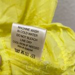 100% Cotton Embroidered Yellow Puff Sleeve Square Neck Crop Blouse Summer Top L Size L Photo 9