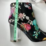 Privileged  Audra Black Floral Ankle Bootie Heels Shoe Size 10 Photo 5