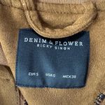 Denim & Flower Small Faux Suede Jacket Full-Zip Pocket Stretch Ricky Singh Brown Photo 6