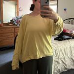 Aerie  Long Sleeve Oversized Crewneck Yellow Photo 2