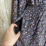 Universal Threads 4/$25 Universal Thread Navy Blue Floral Ruffle Maxi Dress Sz XS Photo 5