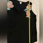 Ariat  Tank Top Womens XXL Black Two Way Crushed Velvet Embroidered Notch Neck Photo 9