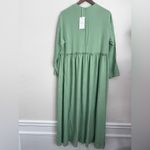 kadriye basturk Elegant Green Maxi Dress long sleeve modest Size 8 Photo 1