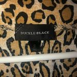 Buckle Black Surplice Cheetah Top Y27 Photo 5