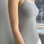 Brandy Melville  Grey Lace Tank Photo 2