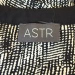 ASTR the Label Black White Print Jumpsuit Cutout Back Large Neutral Minimalist Photo 9