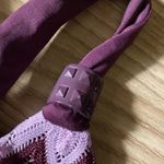 Perry Ellis Knit Bikini Swim Suit Padded Chevron Triangle Slide Top S Photo 3