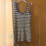 J.Crew  Scallop Trim Striped Sweater Dress Photo 5