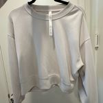 Lululemon Athletica Cream Crew Neck Sweater Photo 2