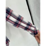 BeachLunchLounge  Women's Berry Pink & Blue Plaid Button-Up‎ Shirt Large Photo 2