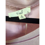 easel Oversized Cotton Star Patch Top in Light Pink Size S Photo 6