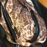 B Makowsky B. Makowsky Black Leather Handbag with Silver Hardware Photo 9